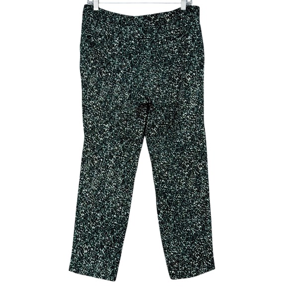 ZARA BASIC Women's Black‎ Green Speckled Pattern Trousers Pants Size M - Picture 2 of 7